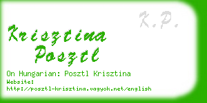 krisztina posztl business card